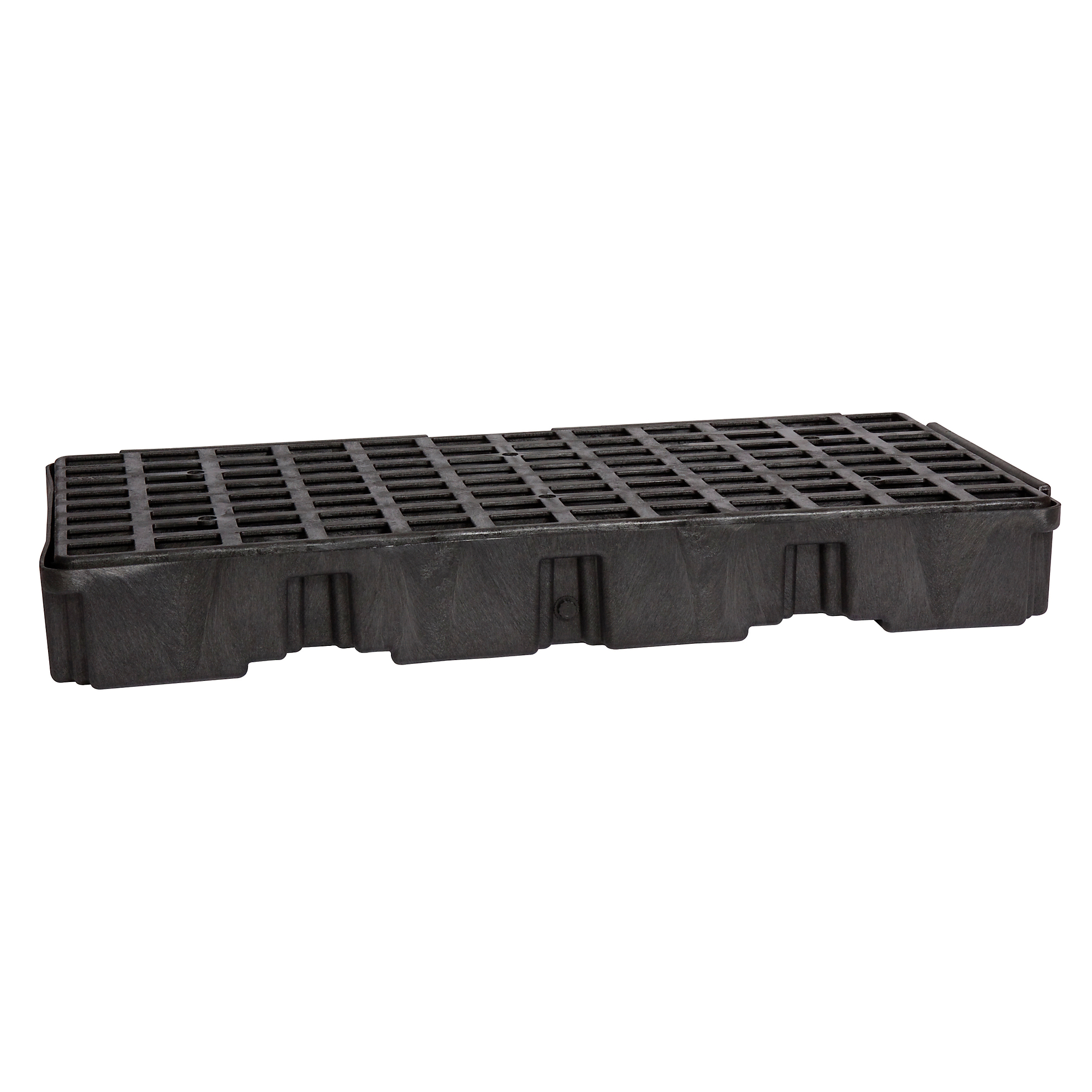 Eagle Modular Spill Containment Platform with Drain — 2 Drum, 30 Gallon Sump Capacity, Black, Model# 1632BD